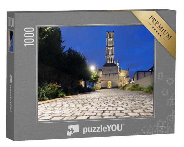 Puzzle de 1000 pièces « Vue nocturne de la cathédrale Saint-Étienne de Limoges, France »