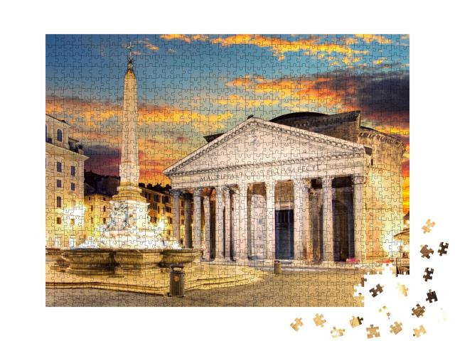 Puzzle de 1000 pièces « Rome : le Panthéon »
