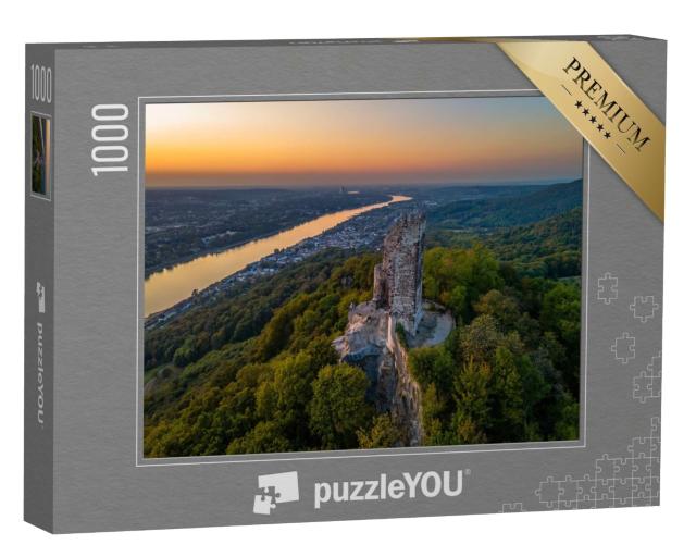 Puzzle de 1000 pièces « Ruines du château médiéval de Drachenfels dans la vallée du Rhin près de Bonn »