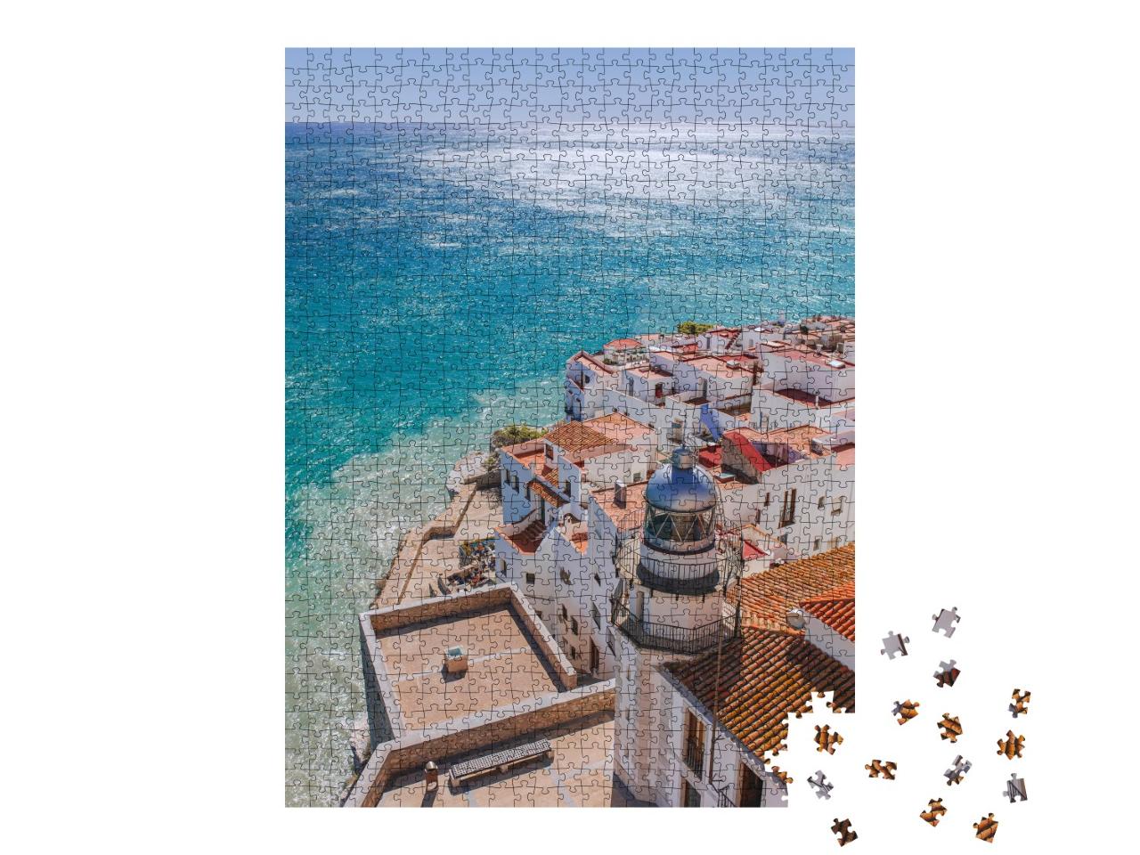 Puzzle de 1000 pièces « Phare de Peñíscola, Valence, Espagne »