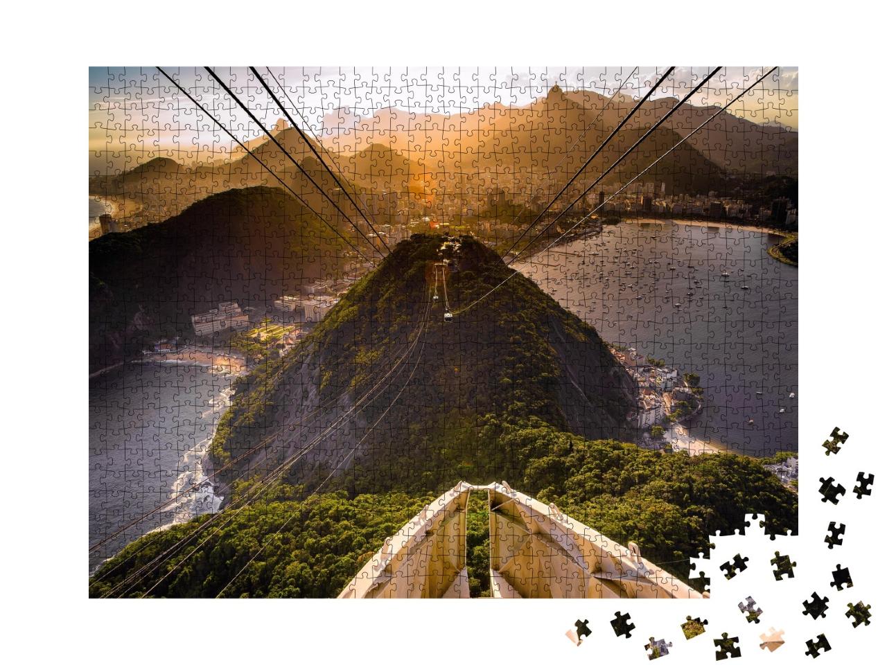 Puzzle de 1000 pièces « Téléphérique du Pain de Sucre, Rio de Janeiro, Brésil »