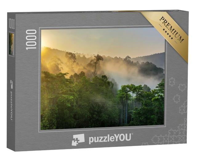 Puzzle de 1000 pièces « Forêt tropicale, vue imprenable sur la forêt tropicale de Bornéo »