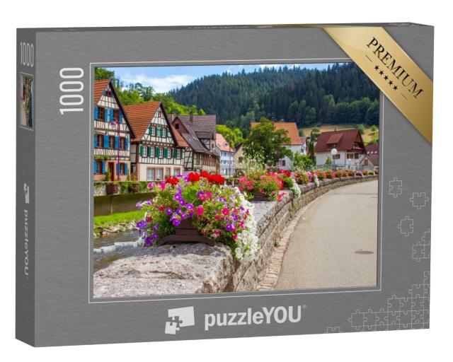 Puzzle de 1000 pièces « Magnifique Schiltach en Forêt-Noire, Allemagne »