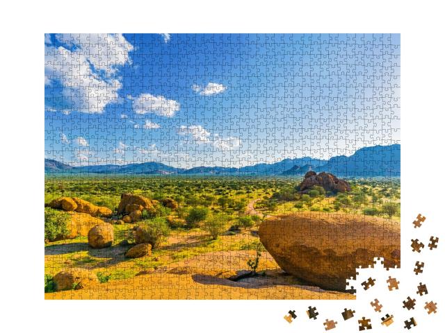 Puzzle de 1000 pièces « Les monts Erongo en Namibie »