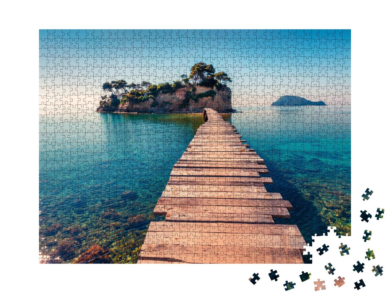 Puzzle de 1000 pièces « Insel Cameo, Zakinthos, Grèce »