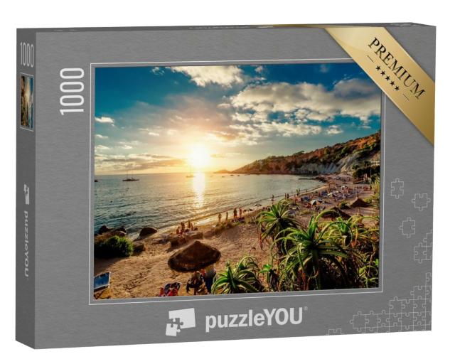 Puzzle de 1000 pièces « Une plage au coucher du soleil, Ibiza »