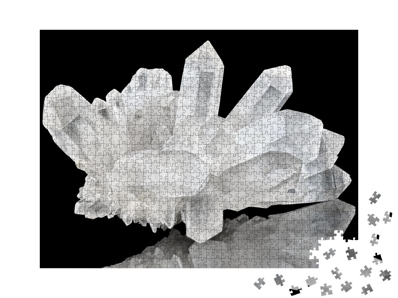 Puzzle de 1000 pièces « Cluster de cristaux de quartz pur »