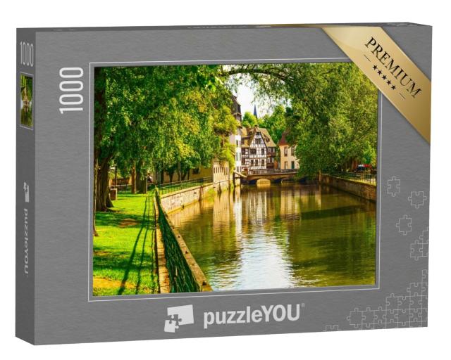 Puzzle de 1000 pièces « Strasbourg, canal d'eau dans la région de la Petite France »