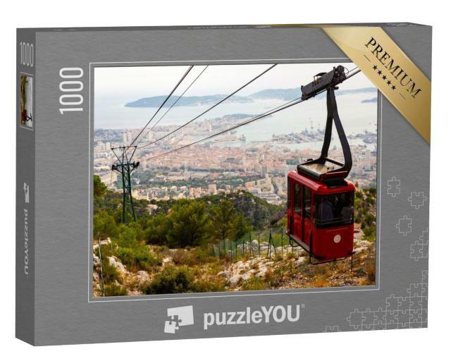 Puzzle de 1000 pièces « Vue de la ville française de Toulon depuis le mont Faron »