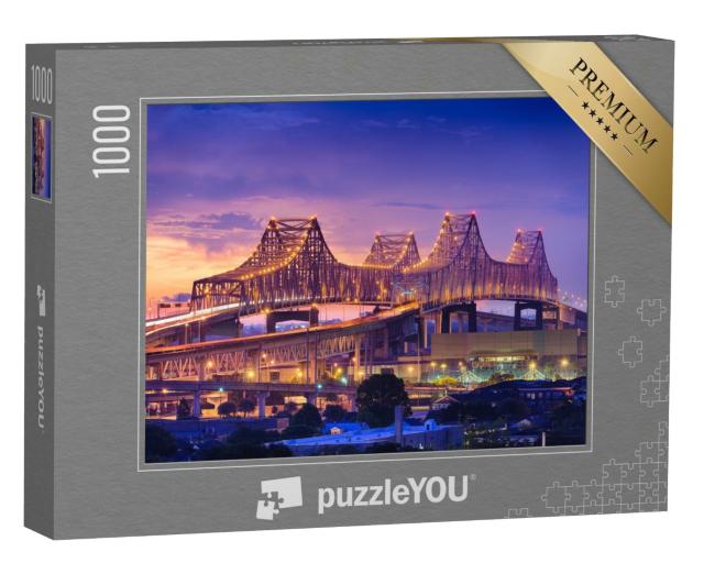 Puzzle de 1000 pièces « Nouvelle-Orléans, Louisiane, pont de connexion de Crescent City »