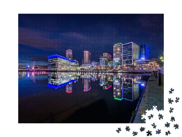 Puzzle de 1000 pièces « Media City, Greater Manchester, Angleterre »