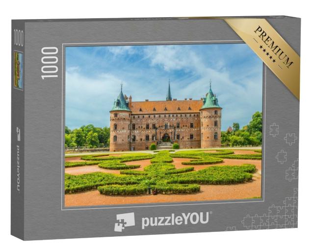 Puzzle de 1000 pièces « Château d'Egeskov sur l'île de Funen au Danemark »