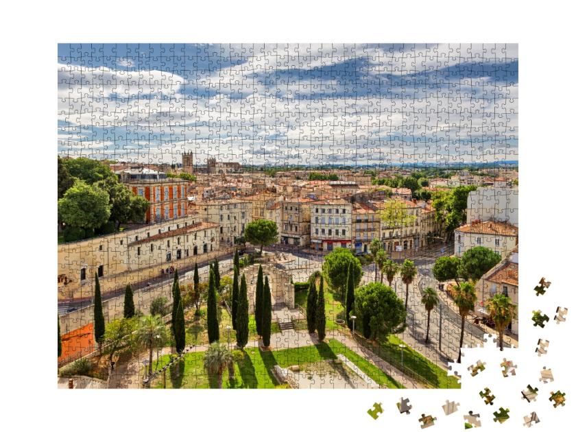 Puzzle de 1000 pièces « Montpellier - vue sur la vieille ville. »