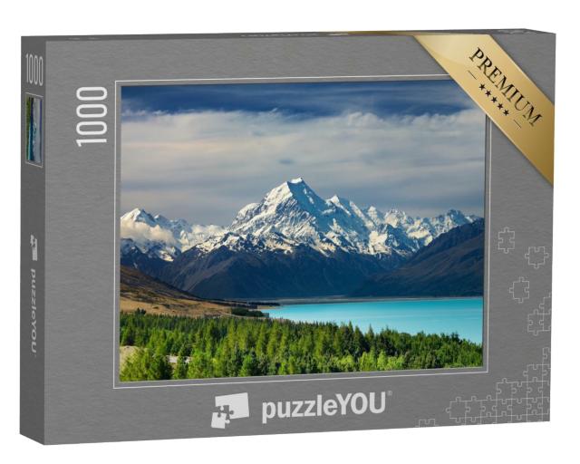 Puzzle de 1000 pièces « Le Mont Cook et le lac Pukaki, Nouvelle-Zélande »