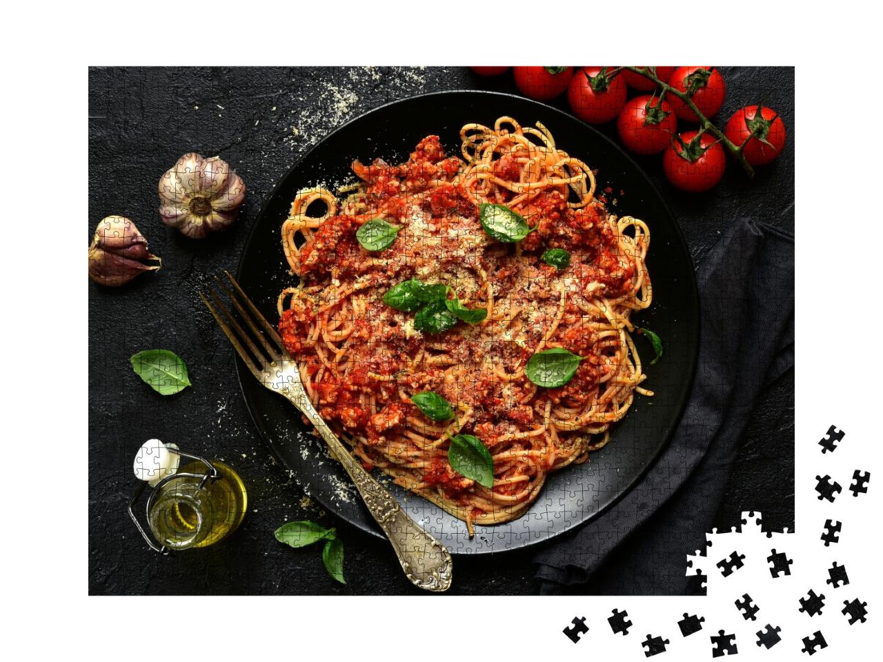 Puzzle de 1000 pièces « Spaghetti bolognaise italienne traditionnelle »