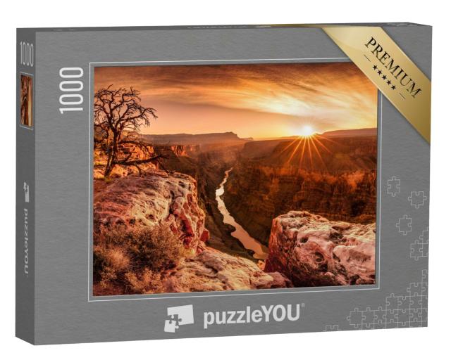 Puzzle de 1000 pièces « Spectaculaire lever de soleil au Grand Canyon, États-Unis »