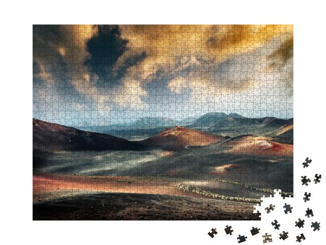 Puzzle de 1000 pièces « Parc national de Timanfaya à Lanzarote, îles Canaries »