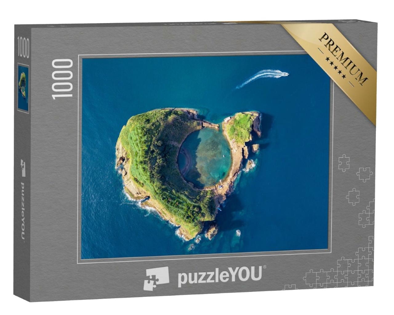 Puzzle de 1000 pièces « Vila Franca do Campo, cratère d'un ancien volcan sous-marin, Açores »