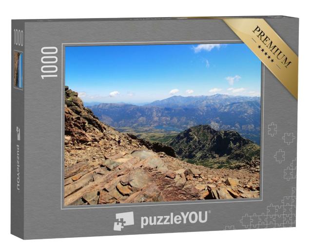 Puzzle de 1000 pièces « Vue impressionnante presque du sommet du Monte Cinto »