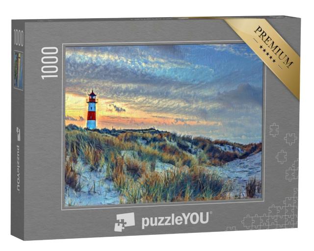 Puzzle de 1000 pièces « dans le style de Paul-Cezanne - Phare nordique sur l'île de Sylt - Collection de puzzles Artistes & Peintures »