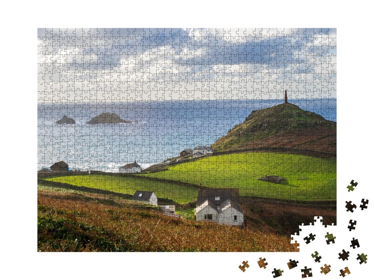Puzzle de 1000 pièces « Pointe du Cap Cornwall, Angleterre, Europe »