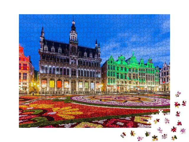 Puzzle de 1000 pièces « Festival des tapis de fleurs à Bruxelles, Belgique »