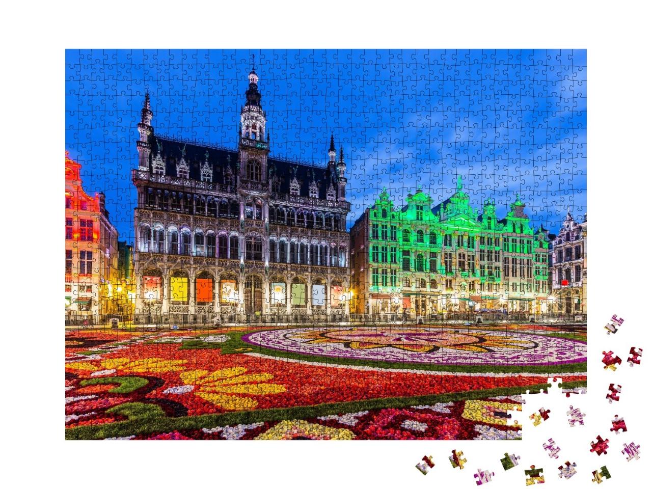 Puzzle de 1000 pièces « Festival des tapis de fleurs à Bruxelles, Belgique »