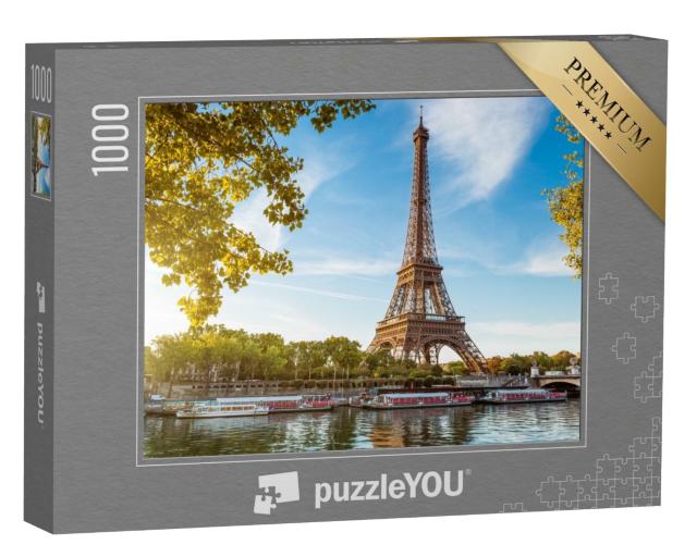 Puzzle de 1000 pièces « Tour Eiffel et Saine, Paris »