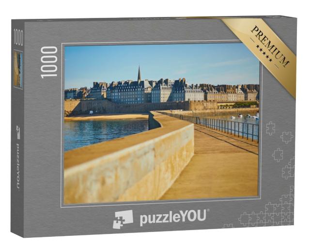 Puzzle de 1000 pièces « Vue panoramique de Saint-Malo Intra-Muros en Bretagne, France »