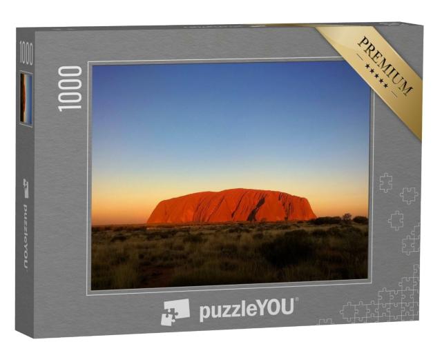 Puzzle de 1000 pièces « Uluru Ayers Rock au coucher du soleil »