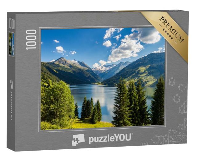 Puzzle de 1000 pièces « Barrage de Durlassboden dans les Alpes de Zillertal, Autriche »