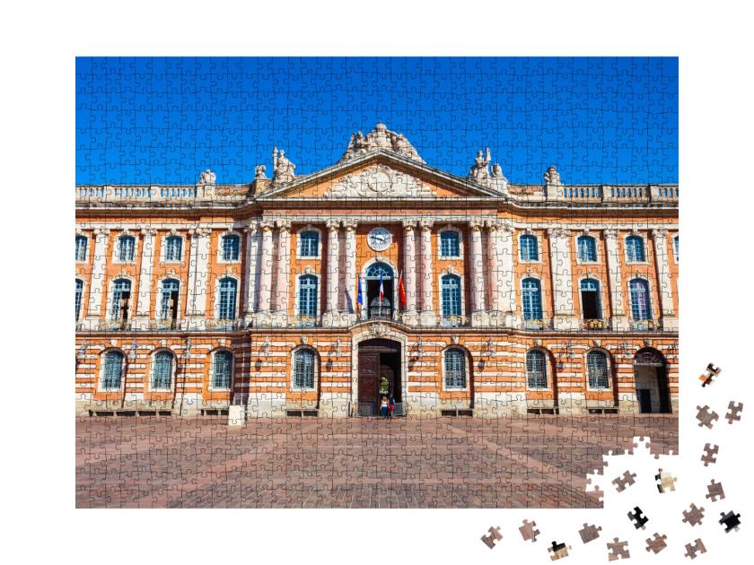 Puzzle de 1000 pièces « Le Capitole ou Hôtel de Ville est la mairie de la ville de Toulouse en France. »