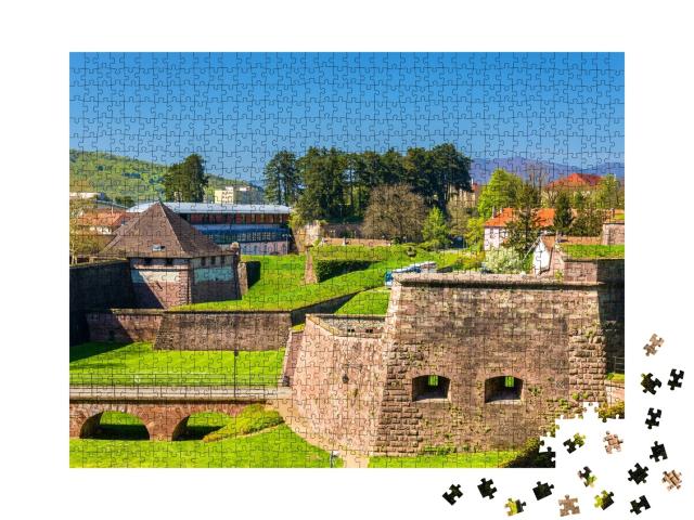 Puzzle de 1000 pièces « Murs de la forteresse de Belfort - France »