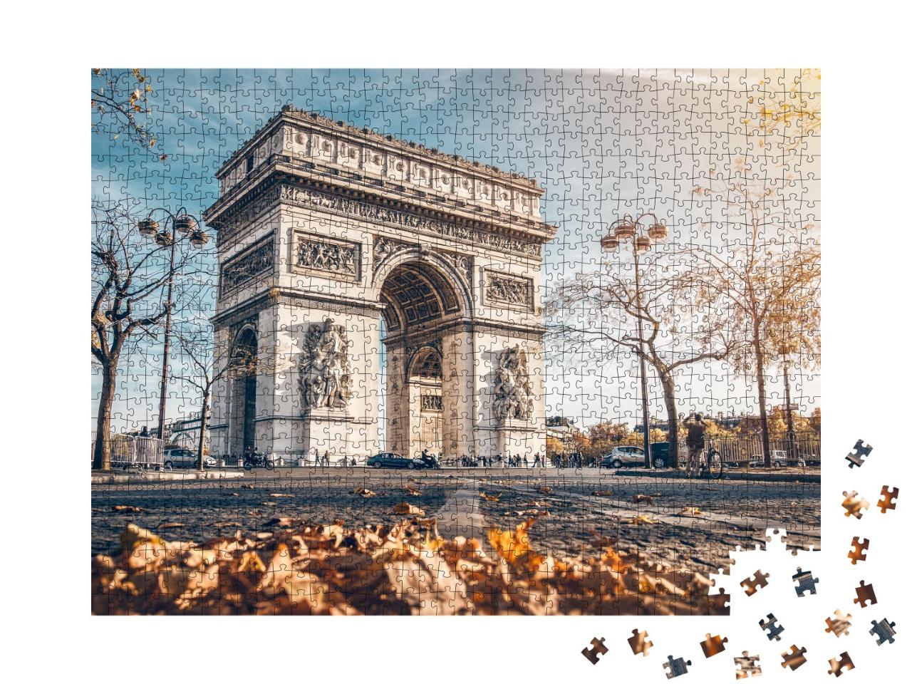 Puzzle de 1000 pièces « Arc de Triomphe : Paris en automne, France »