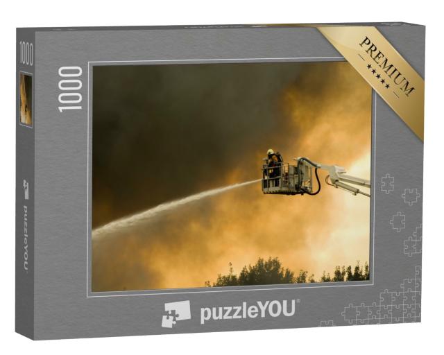Puzzle de 1000 pièces « Les pompiers en action »