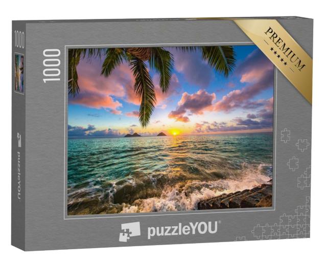 Puzzle de 1000 pièces « Magnifique lever de soleil sur Hawaii »