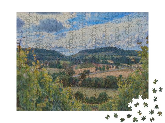 Puzzle de 1000 pièces « dans le style artistique de Claude Monet - vignobles près de Heilbronn, Allemagne »