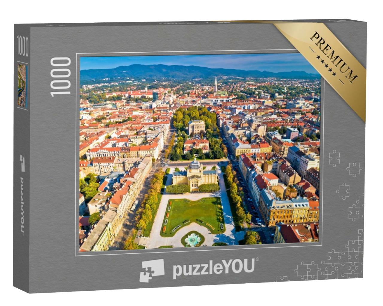 Puzzle de 1000 pièces « Centre-ville historique de Zagreb, Croatie »