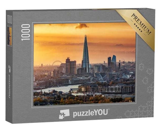 Puzzle de 1000 pièces « Skyline de Londres en automne, Royaume-Uni »