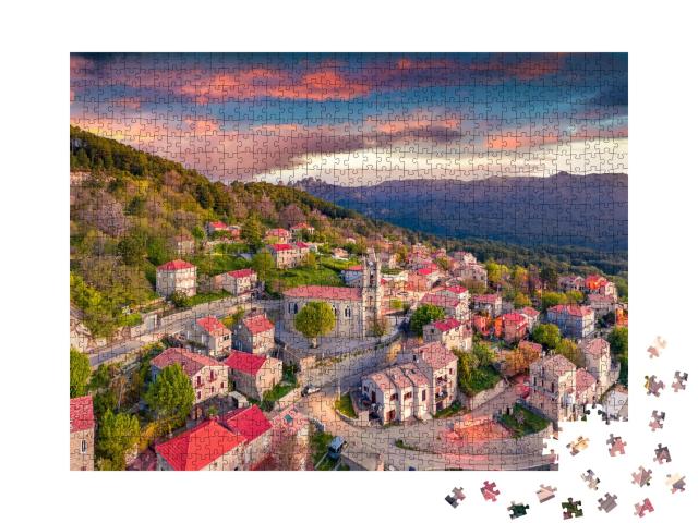 Puzzle de 1000 pièces « Vue matinale de l'île de Corse, France, Europe »