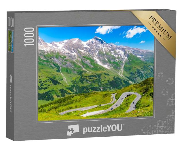 Puzzle de 1000 pièces « Route alpine du Grossglockner dans les Alpes autrichiennes »