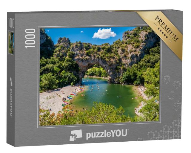 Puzzle de 1000 pièces « Vallon Pont d'Arc, dans le département de l'Ardèche. France. »