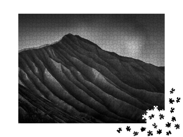 Puzzle de 1000 pièces « Vue imprenable sur le volcan Bromo, Indonésie »