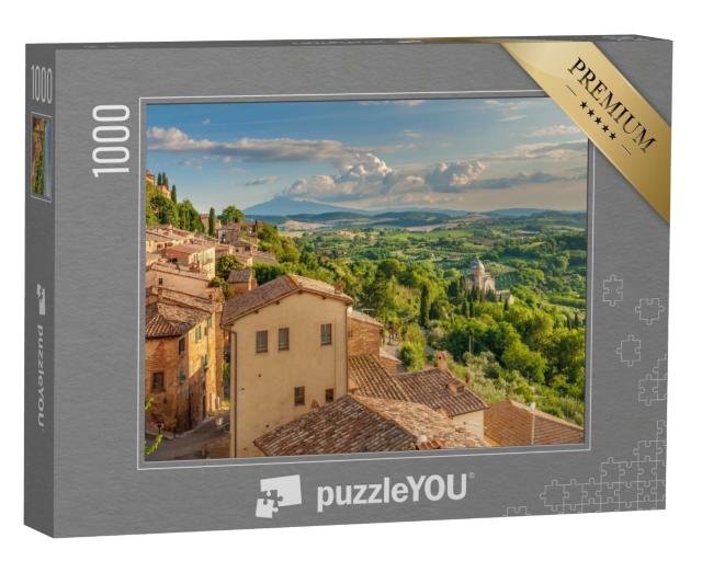 Puzzle de 1000 pièces « Vue de Montepulciano sur la Toscane, Italie »