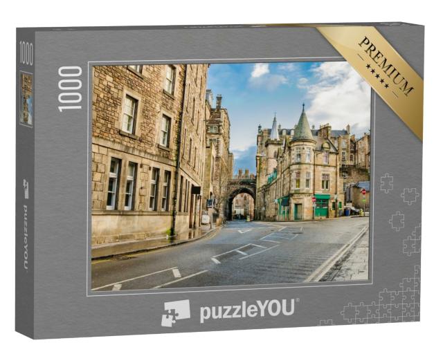 Puzzle de 1000 pièces « Rue de la vieille ville d'Édimbourg, Écosse »
