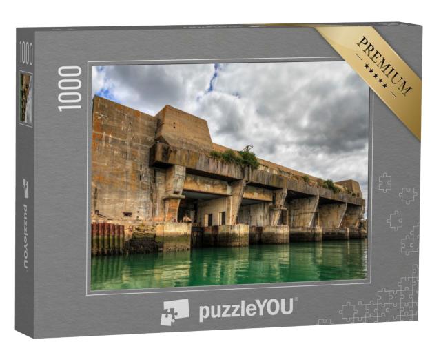 Puzzle de 1000 pièces « La base de sous-marins Keroman K3 à Lorient, France »
