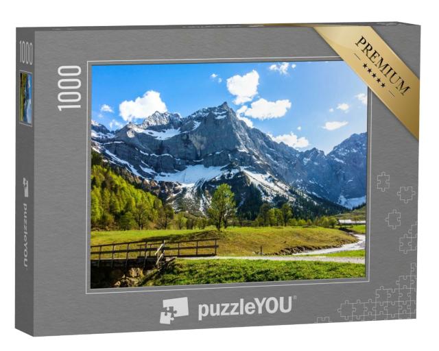 Puzzle de 1000 pièces « Engalmtal dans le massif du Karwendel, Autriche »
