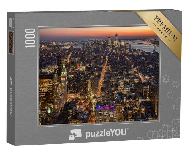 Puzzle de 1000 pièces « Vue de la ligne d'horizon de Manhattan »