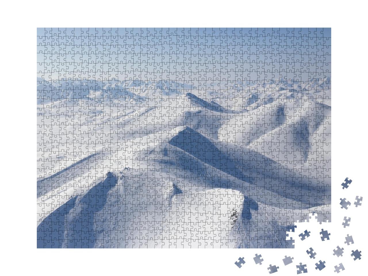 Puzzle de 1000 pièces « Beau paysage arctique vu du ciel, Sibérie, Russie »