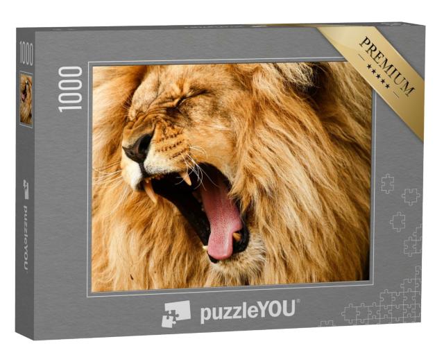 Puzzle de 1000 pièces « Lion rugissant »